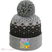 Softball Game Day Drip Ice Cream Drip Softball The Baniff Cuffed Pom Beanie thumb 0