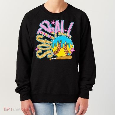 Softball Game Day Drip Ice Cream Drip Softball Women's Sweatshirt