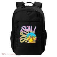 Softball Game Day Drip Ice Cream Drip Softball Backpack thumb 0