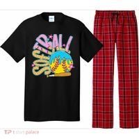 Softball Game Day Drip Ice Cream Drip Softball Pajama Set thumb 0