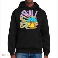 Softball Game Day Drip Ice Cream Drip Softball District V.I.T. Heavyweight Hoodie thumb 0