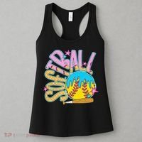 Softball Game Day Drip Ice Cream Drip Softball Women's Tank Top thumb 3
