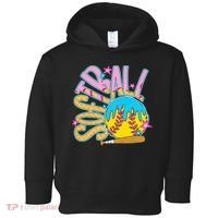 Softball Game Day Drip Ice Cream Drip Softball Toddler Hoodie thumb 0