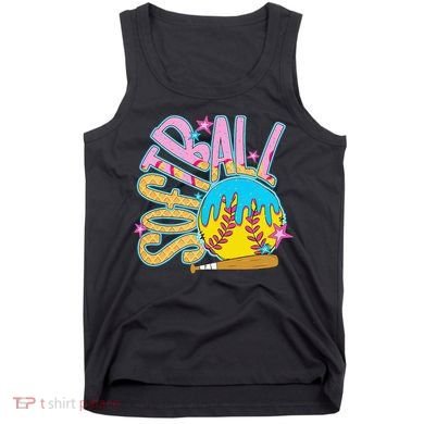 Softball Game Day Drip Ice Cream Drip Softball Tank Top