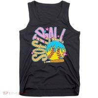 Softball Game Day Drip Ice Cream Drip Softball Tank Top thumb 0