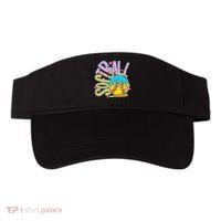 Softball Game Day Drip Ice Cream Drip Softball Visor thumb 0
