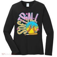 Softball Game Day Drip Ice Cream Drip Softball Women's Long Sleeve Shirt thumb 0