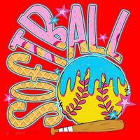 Softball Game Day Drip Ice Cream Drip Softball Santa Hat thumb 1