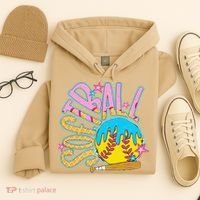Softball Game Day Drip Ice Cream Drip Softball Hoodie thumb 4