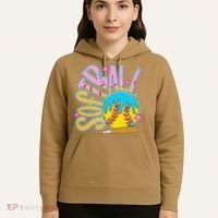 Softball Game Day Drip Ice Cream Drip Softball Hoodie thumb 5