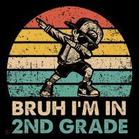 Second Grade Dabbing Boy Bruh IM In 2nd Grade Students = Coaster thumb 2