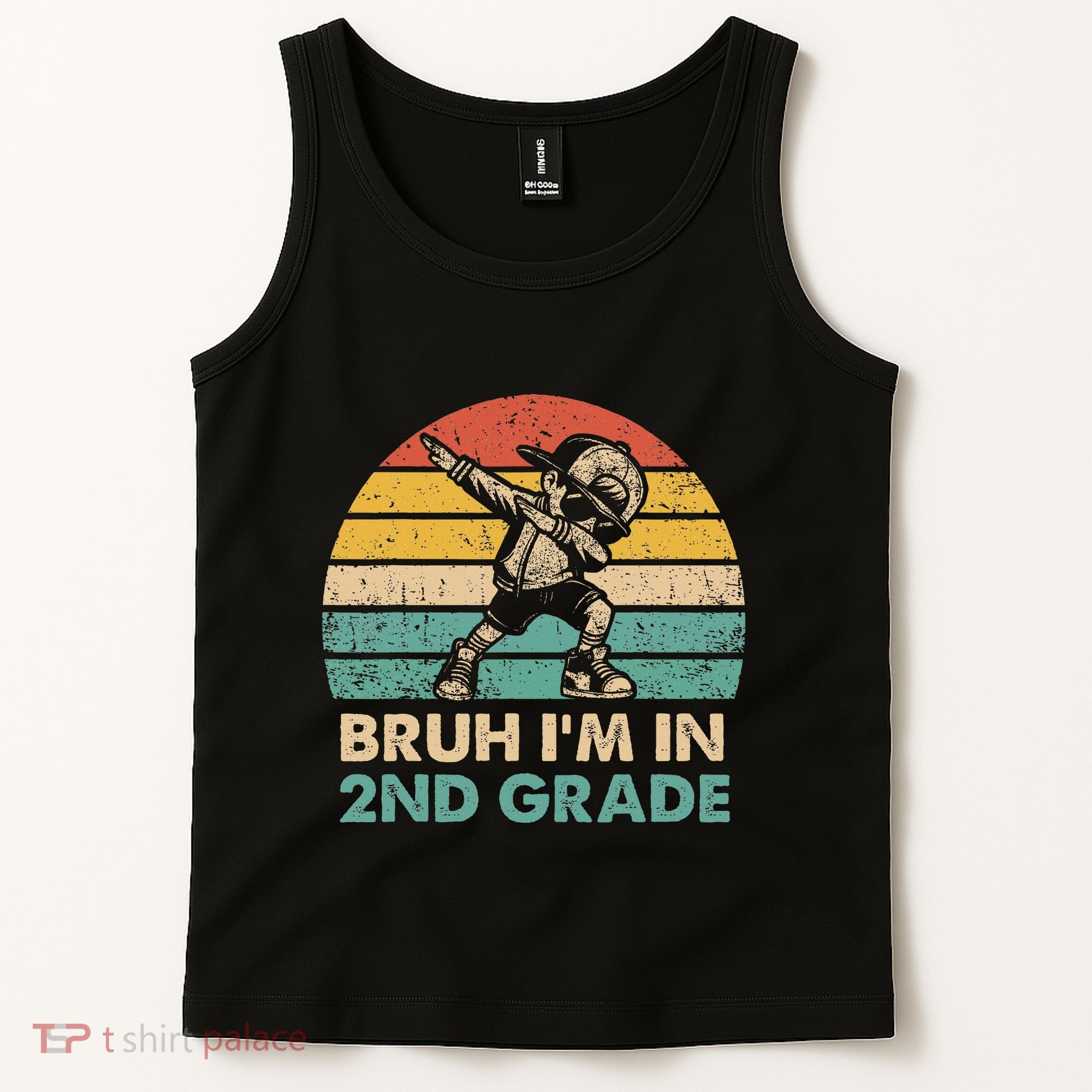 Second Grade Dabbing Boy Bruh IM In 2nd Grade Students = Tank Top