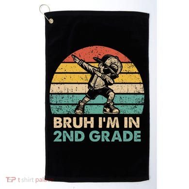 Second Grade Dabbing Boy Bruh IM In 2nd Grade Students = Golf Towel
