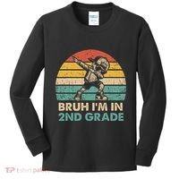 Second Grade Dabbing Boy Bruh IM In 2nd Grade Students = Kids Long Sleeve Shirt thumb 0