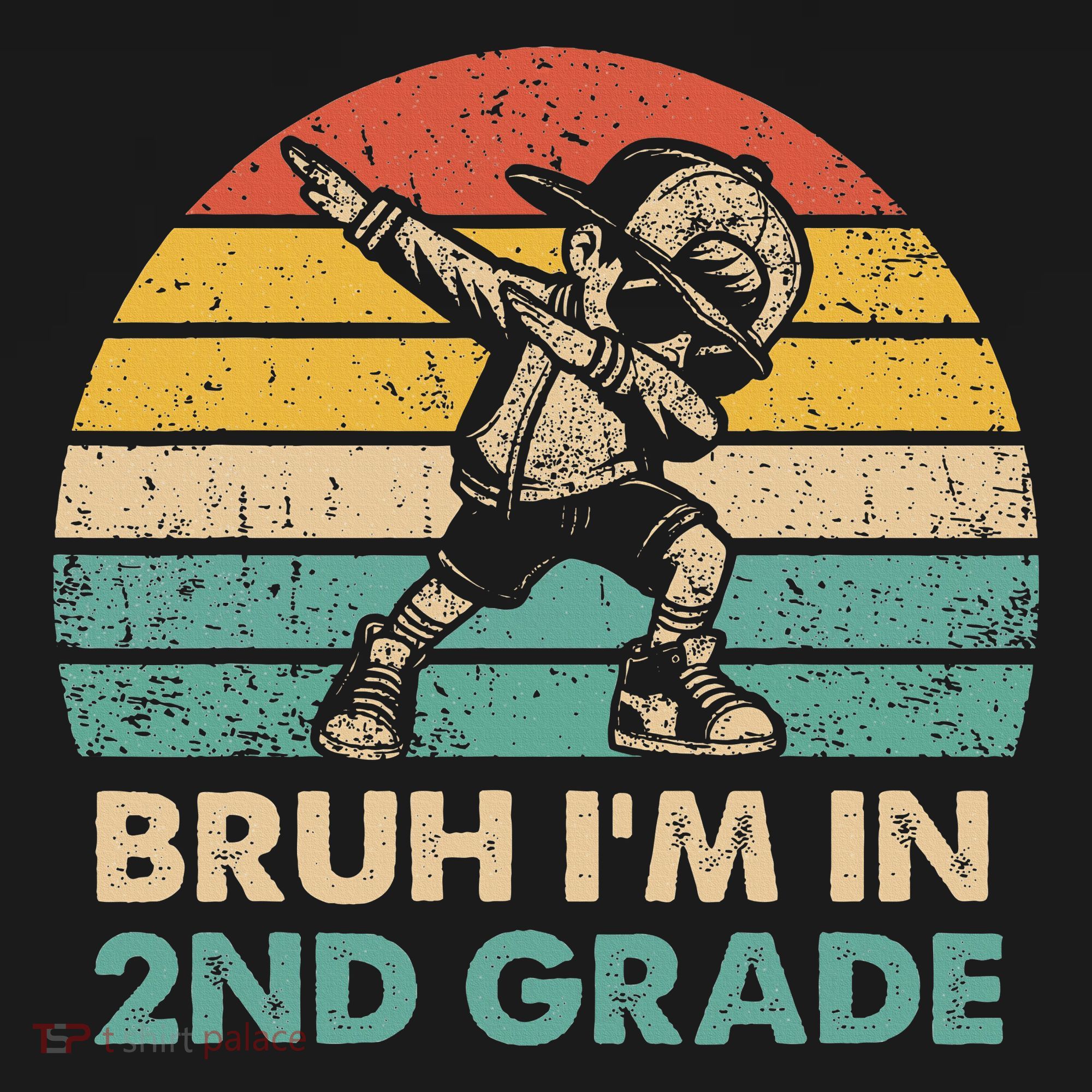 Second Grade Dabbing Boy Bruh IM In 2nd Grade Students = Kids Long Sleeve Shirt