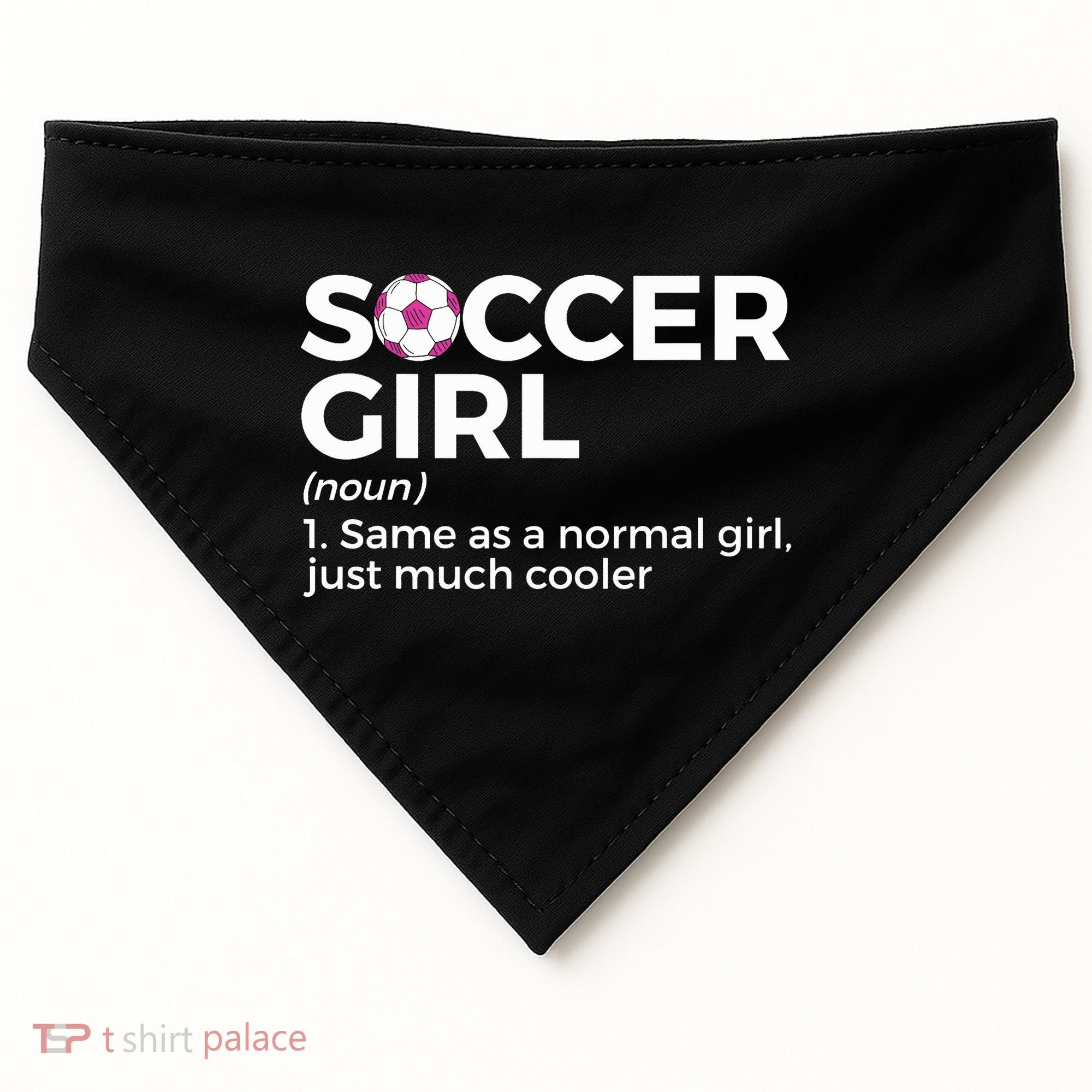 Soccer Girl Definition USA-Made Doggie Bandana