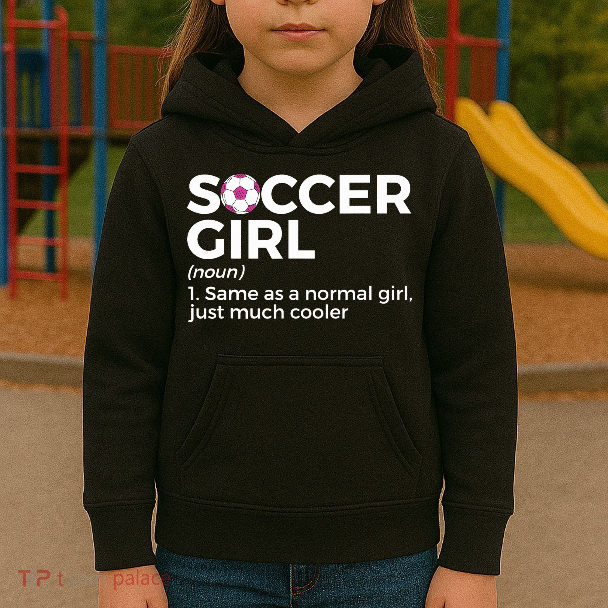 Soccer Girl Definition Kids Hoodie