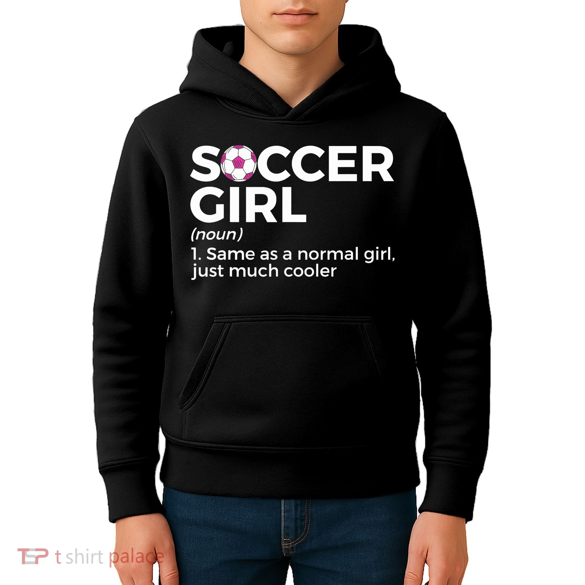 Soccer Girl Definition Kids Hoodie