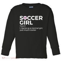 Soccer Girl Definition Toddler Long Sleeve Shirt thumb 0