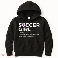 Soccer Girl Definition Kids Hoodie thumb 0
