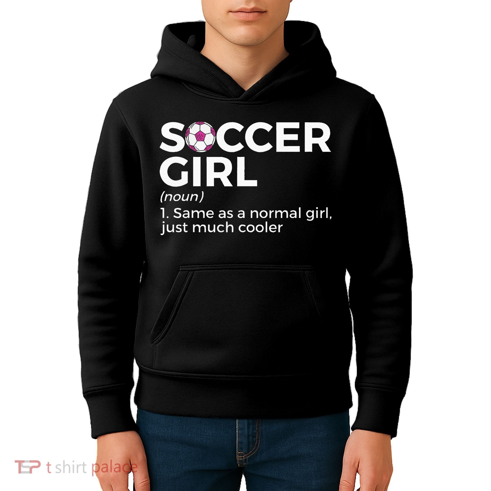 Soccer Girl Definition Kids Hoodie
