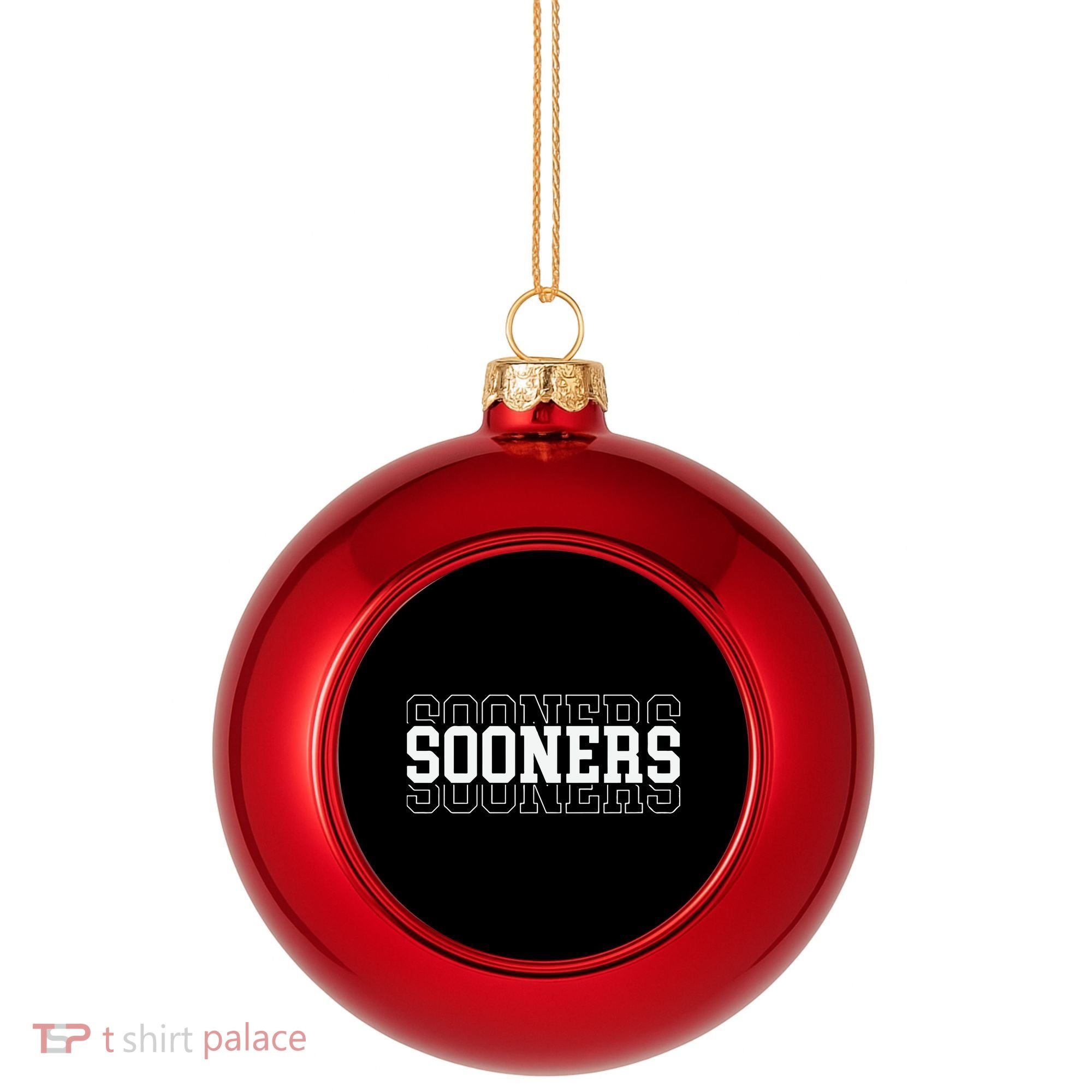Sooners Game Day Oklahoma Plastic Christmas Ball Ornament