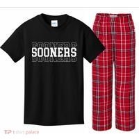 Sooners Game Day Oklahoma Kids Plaid Pajama Set thumb 0
