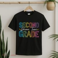 Second Grade Dream Team Teacher Student Back To School T-Shirt thumb 2