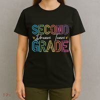 Second Grade Dream Team Teacher Student Back To School T-Shirt thumb 4