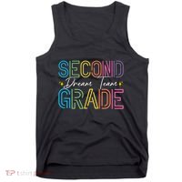 Second Grade Dream Team Teacher Student Back To School Tank Top thumb 0