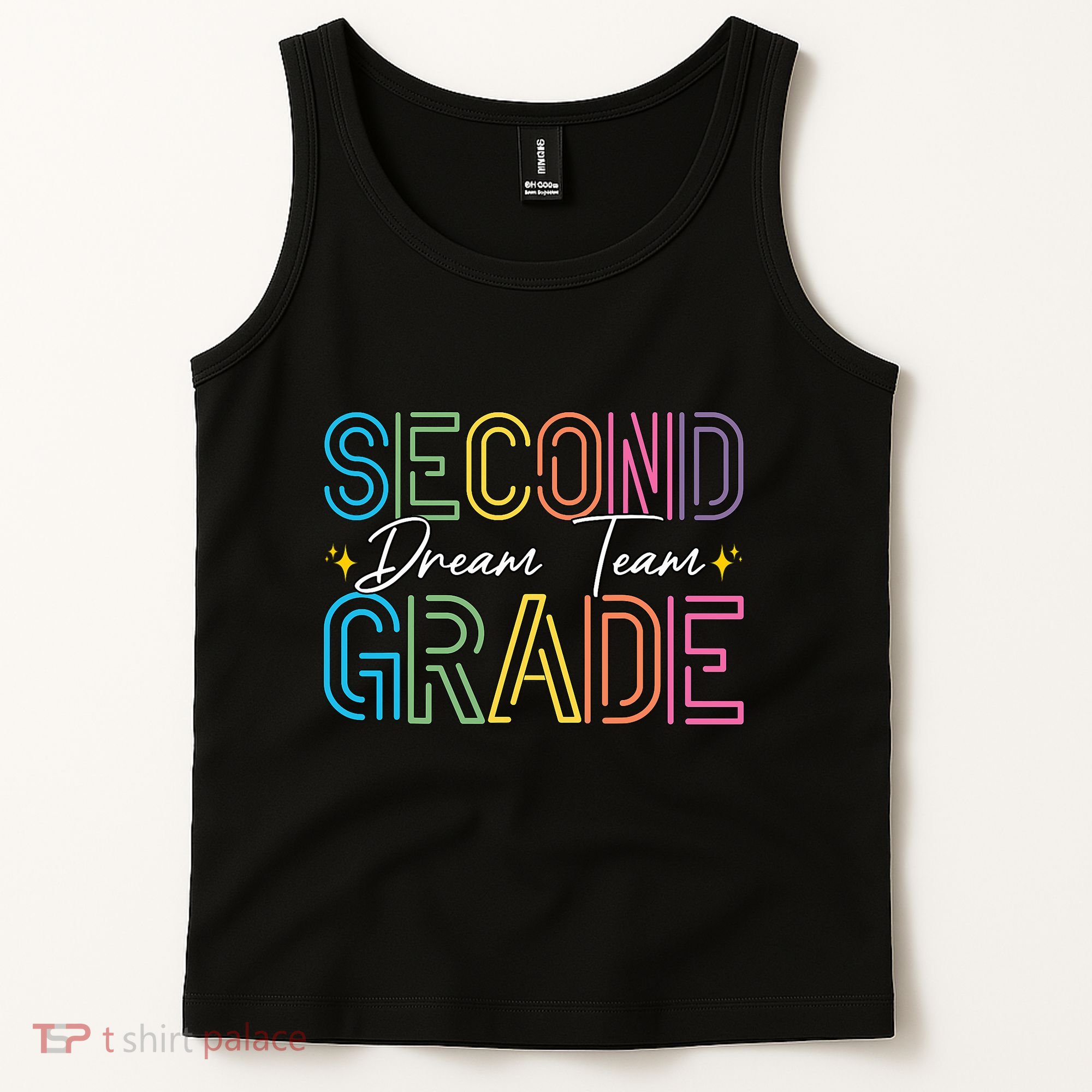 Second Grade Dream Team Teacher Student Back To School Tank Top