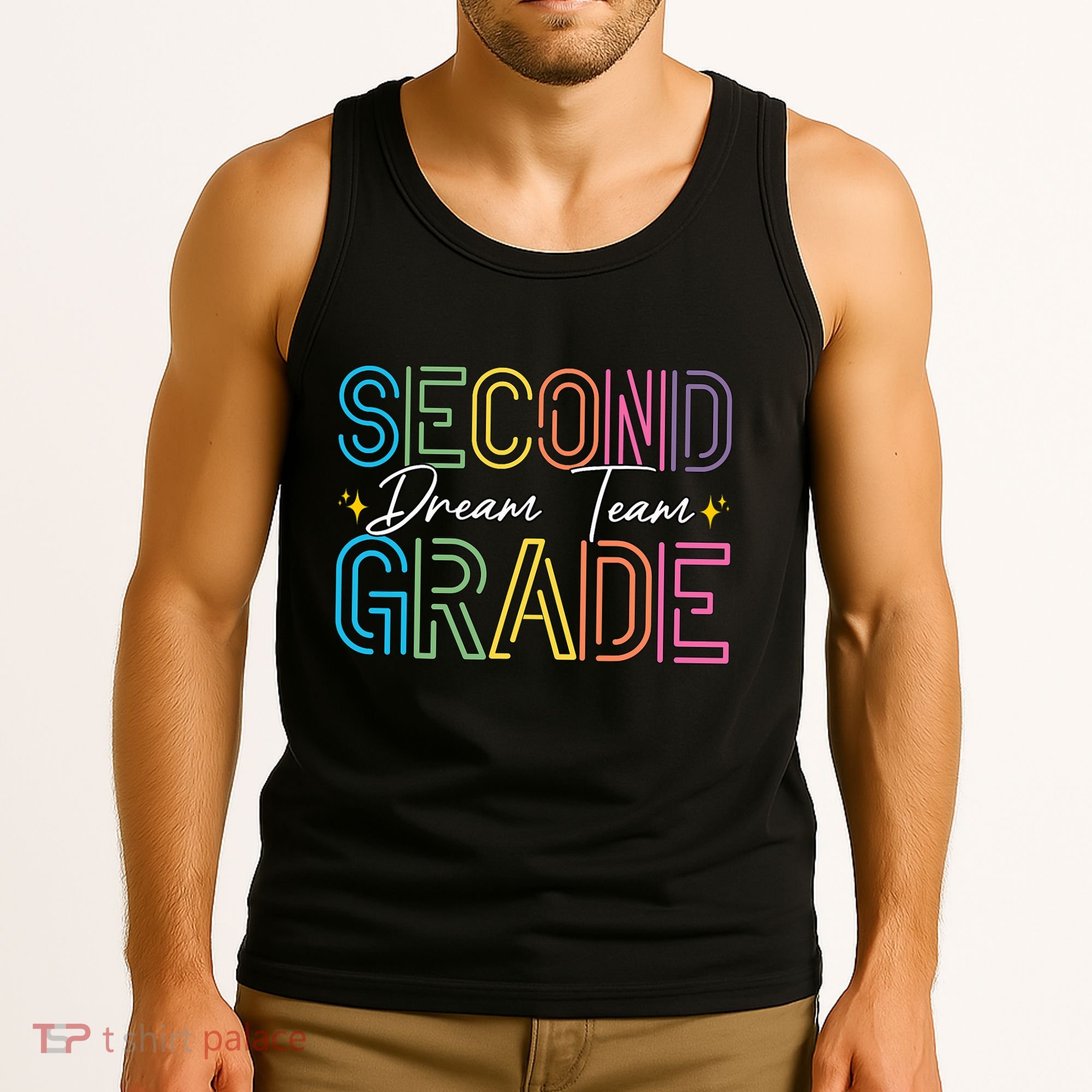 Second Grade Dream Team Teacher Student Back To School Tank Top