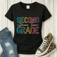 Second Grade Dream Team Teacher Student Back To School Women's T-Shirt thumb 3