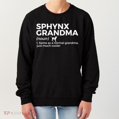 Sphynx Grandma Definition Funny Sphynx Cat Women's Sweatshirt