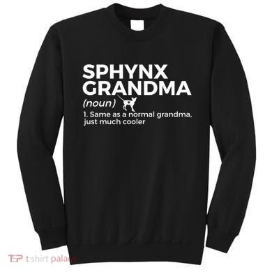 Sphynx Grandma Definition Funny Sphynx Cat Sweatshirt