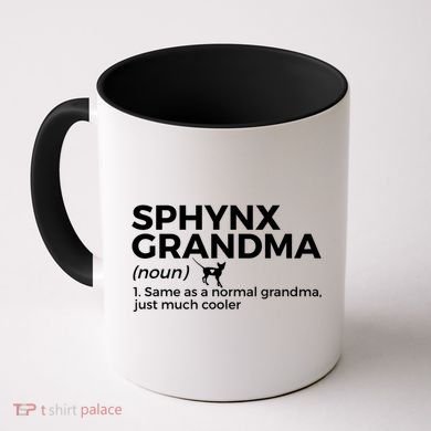Sphynx Grandma Definition Funny Sphynx Cat Coffee Mug