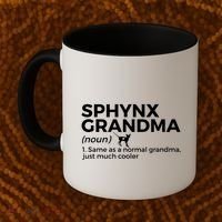 Sphynx Grandma Definition Funny Sphynx Cat Coffee Mug thumb 2