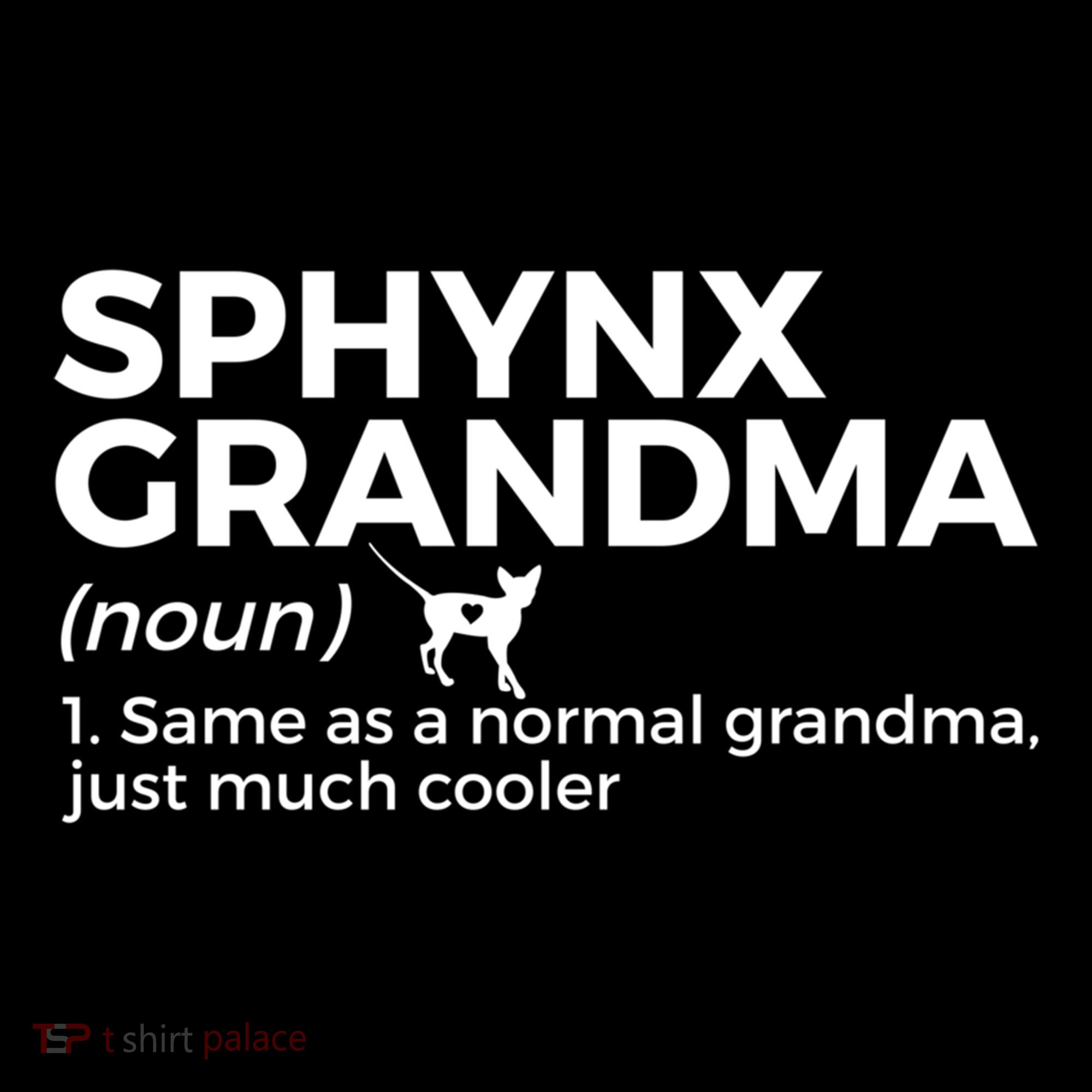 Sphynx Grandma Definition Funny Sphynx Cat Women's Hoodie