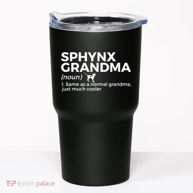 Sphynx Grandma Definition Funny Sphynx Cat Tumbler