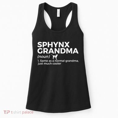 Sphynx Grandma Definition Funny Sphynx Cat Women's Tank Top