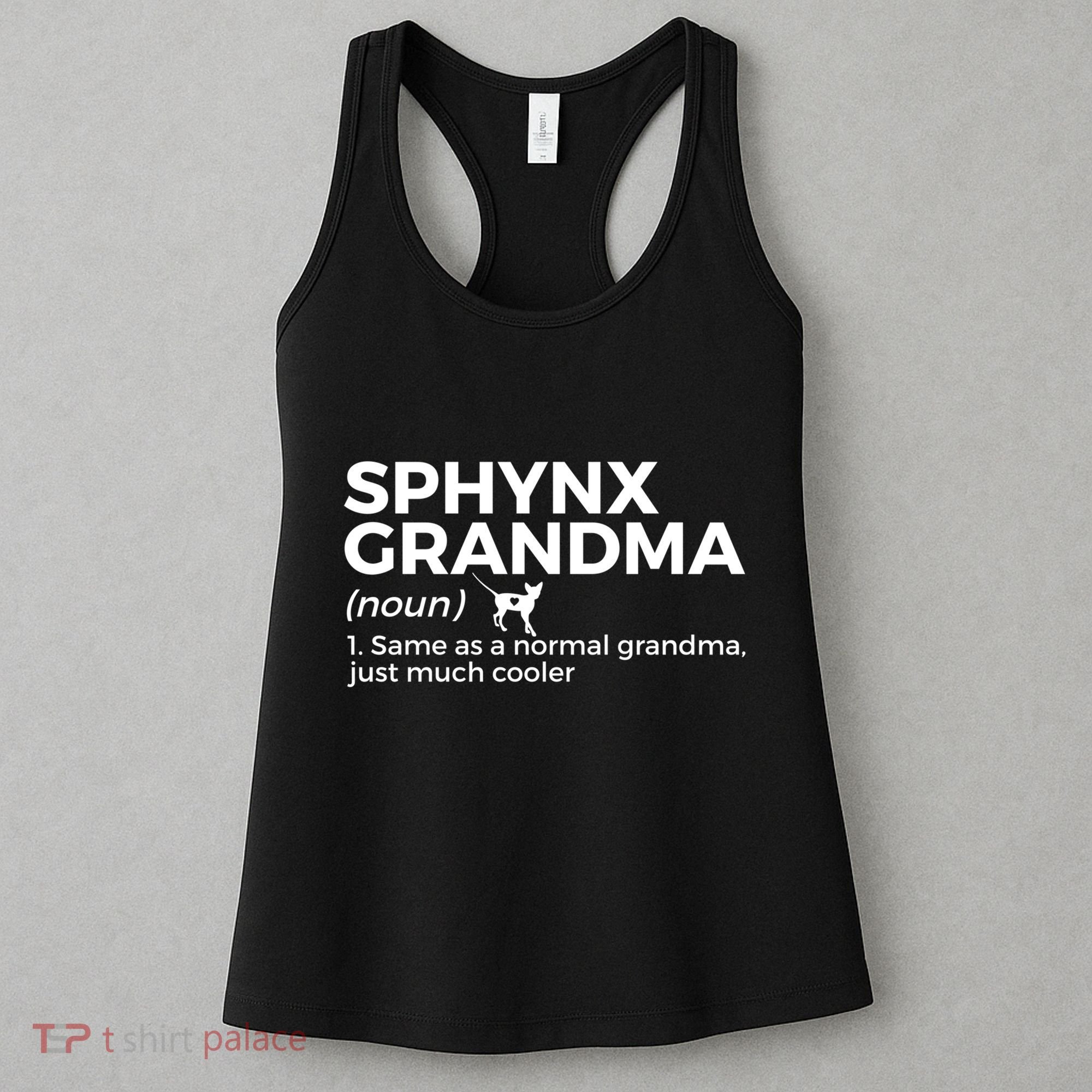 Sphynx Grandma Definition Funny Sphynx Cat Women's Tank Top