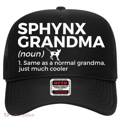 Sphynx Grandma Definition Funny Sphynx Cat Hat