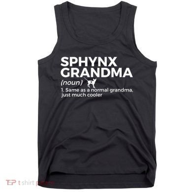 Sphynx Grandma Definition Funny Sphynx Cat Tank Top