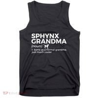 Sphynx Grandma Definition Funny Sphynx Cat Tank Top thumb 0