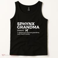 Sphynx Grandma Definition Funny Sphynx Cat Tank Top thumb 2