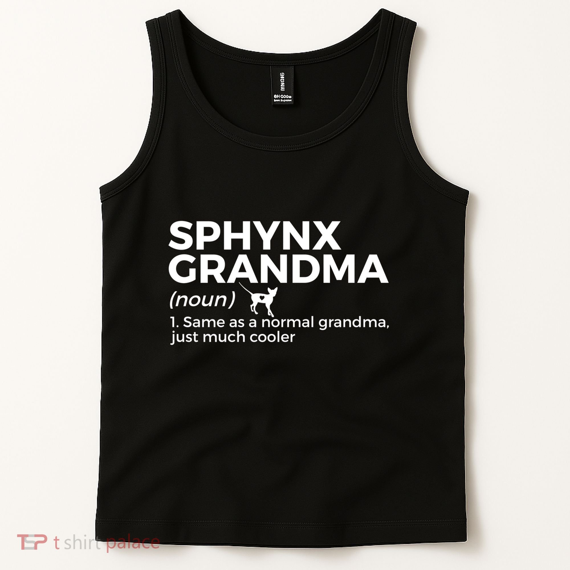Sphynx Grandma Definition Funny Sphynx Cat Tank Top