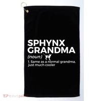 Sphynx Grandma Definition Funny Sphynx Cat Golf Towel thumb 0