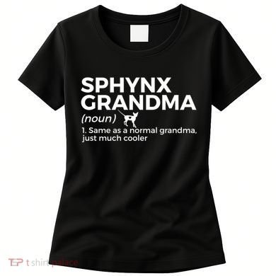 Sphynx Grandma Definition Funny Sphynx Cat Women's T-Shirt