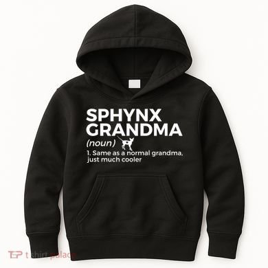 Sphynx Grandma Definition Funny Sphynx Cat Kids Hoodie