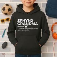 Sphynx Grandma Definition Funny Sphynx Cat Kids Hoodie thumb 2